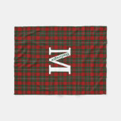 Couverture Polaire Clan MacGregor Tartan Plaid personnalisé (Devant (Horizontal))