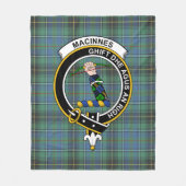 Couverture Polaire Clan MacInnes Ancien Tartan Plaid (Devant)