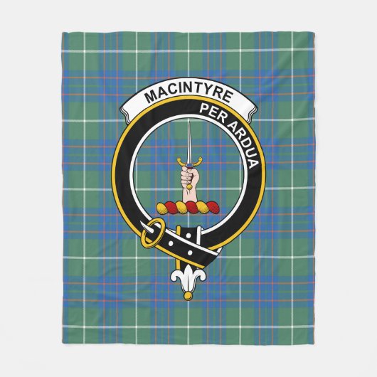 Couverture Polaire Clan MacIntyre Chasse Ancien Tartan Plaid (Devant)
