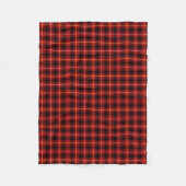 Couverture Polaire Clan MacIver Tartan Red Scottish Plaid (Devant)