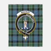 Couverture Polaire Clan MacKay Ancient Tartan Plaid (Devant)