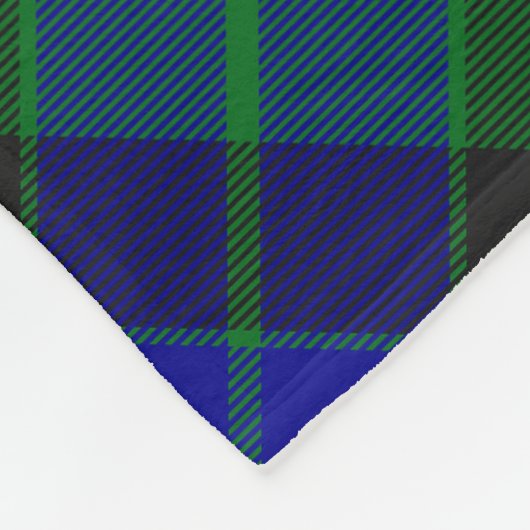 Couverture Polaire Clan MacKay Crest sur Tartan (Coin)
