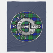 Couverture Polaire Clan MacKay Crest & Tartan (Devant)