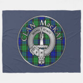 Couverture Polaire Clan MacKay Crest & Tartan (Devant (Horizontal))