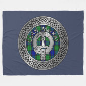 Couverture Polaire Clan MacKay Crest & Tartan Knot Blanket (Devant (Horizontal))