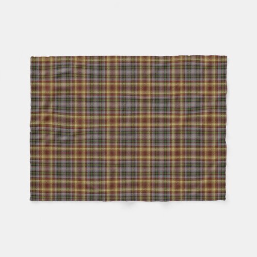 Couverture Polaire Clan Mackay de tartan de Strathnaver (Devant (Horizontal))