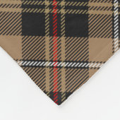 Couverture Polaire Clan MacKenzie Chasse Brown Tartan Fleece Blanket (Coin)