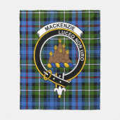Couverture Polaire Clan MacKenzie Tartan Plaid (Devant)