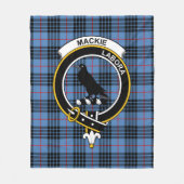 Couverture Polaire Clan MacKie Blue Tartan Plaid (Devant)
