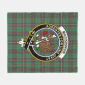 Couverture Polaire Clan MacKinnon Chasse Ancienne Tartan Plaid (Devant (Horizontal))