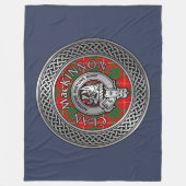 Couverture Polaire Clan MacKinnon Crest & Tartan Knot Fleece Blanket (Devant)