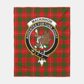Couverture Polaire Clan MacKinnon Tartan Plaid (Devant)