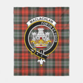 Couverture Polaire Clan MacLachlan Patiné Tartan Plaid (Devant)