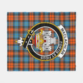 Couverture Polaire Clan MacLachlan Plaid Tartan Ancien (Devant (Horizontal))