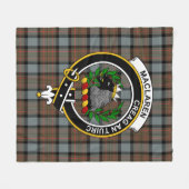 Couverture Polaire Clan MacLaren Patiné Tartan Plaid (Devant (Horizontal))