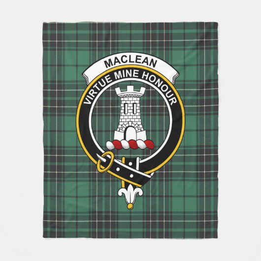 Couverture Polaire Clan MacLean Chasse Ancienne Tartan Plaid (Devant)