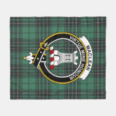Couverture Polaire Clan MacLean Chasse Ancienne Tartan Plaid (Devant (Horizontal))