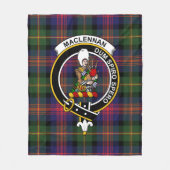 Couverture Polaire Clan MacLennan Tartan Plaid (Devant)