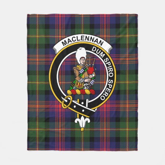 Couverture Polaire Clan MacLennan Tartan Plaid (Devant)