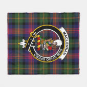 Couverture Polaire Clan MacLennan Tartan Plaid (Devant (Horizontal))