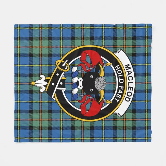 Couverture Polaire Clan MacLeod De Harris Ancien Tartan Plaid (Devant (Horizontal))