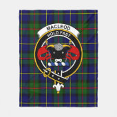 Couverture Polaire Clan MacLeod De Harris Modern Tartan Plaid (Devant)