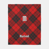 Couverture Polaire Clan Macleod de Raasay Tartan (Devant)