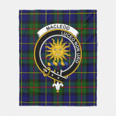 Couverture Polaire Clan MacLeod Lewis De Harris Modern Tartan Plaid (Devant)