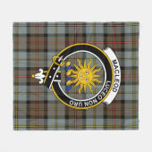 Couverture Polaire Clan MacLeod Lewis De Harris Patiné Tartan Plai (Devant (Horizontal))