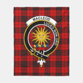 Couverture Polaire Clan MacLeod Lewis De Raasay Tartan Plaid (Devant)