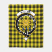 Couverture Polaire Clan MacLeod Lewis Plaid Tartan moderne (Devant)