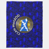Couverture Polaire Clan MacLeod Tartan Knot & Drapeau (Devant)