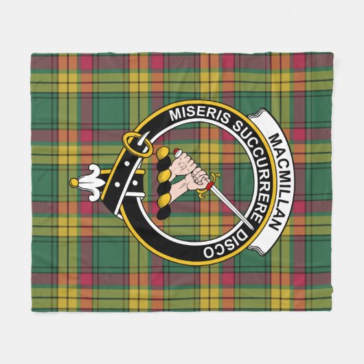 Couverture Polaire Clan MacMillan Ancien Tartan Plaid (Devant (Horizontal))
