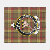 Couverture Polaire Clan MacMillan Vieux Tartan Patiné Plaid (Devant (Horizontal))