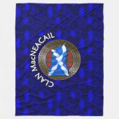 Couverture Polaire Clan MacNeacail Tartan Knot & Drapeau (Devant)