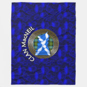 Couverture Polaire Clan MacNeil Tartan Knot & Flag (Devant)