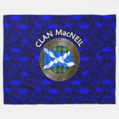Couverture Polaire Clan MacNeil Tartan Knot & Flag (Devant (Horizontal))