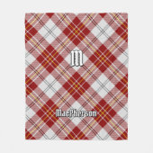 Couverture Polaire Clan MacPherson robe rouge Tartan Fleece Blanket (Devant)