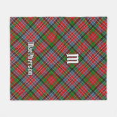 Couverture Polaire Clan MacPherson Tartan Fleece Blanket (Devant (Horizontal))