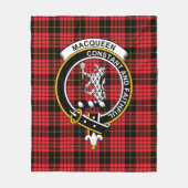Couverture Polaire Clan MacQueen Tartan Plaid (Devant)