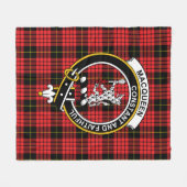 Couverture Polaire Clan MacQueen Tartan Plaid (Devant (Horizontal))