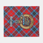 Couverture Polaire Clan MacTavish Crest sur Tartan (Devant (Horizontal))