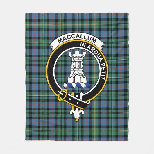 Couverture Polaire Clan Malcolm Ancien Tartan Plaid (Devant)