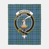Couverture Polaire Clan Matheson Chasse Tartan antique Plaid (Devant)
