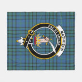 Couverture Polaire Clan Matheson Chasse Tartan antique Plaid (Devant (Horizontal))