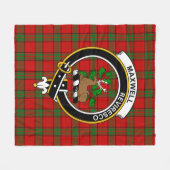 Couverture Polaire Clan Maxwell Red Tartan Plaid (Devant (Horizontal))