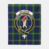 Couverture Polaire Clan Meldrum Forbes Tartan Plaid (Devant)