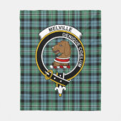 Couverture Polaire Clan Melville Chasse Tartan Plaid (Devant)