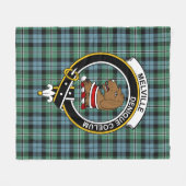Couverture Polaire Clan Melville Chasse Tartan Plaid (Devant (Horizontal))