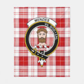 Couverture Polaire Clan MenZies Red Tartan Plaid (Devant)